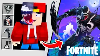 Minecraft - HOW TO BECOME VENOM IN FORTNITE....