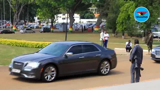 Arrival of Finance Minister Ken Ofori-Atta ahead of 2019 budget reading