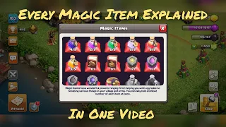 All Magic Items Explained In Detail | Clash Of Clans | ClashWithAvin |