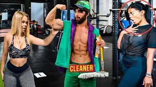 Pretended to be a CLEANER in Gym Prank😉#1 | Best of Anatoly Gym Prank Reactions