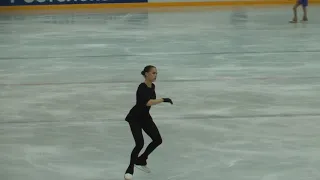 Алина Загитова, раскатка перед ПП Контрольные прокаты 2019-2020 Alina Zagitova FP Open Skates