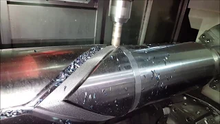 4 Axis CNC Rough Milling on a Mori NTX