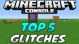 Minecraft PS3 & Xbox 360 - Top 5 GLITCHES! - (PS4/Xbox One)