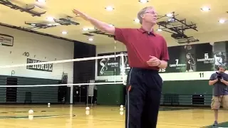 The Art of Coaching Volleyball - 6 Skills Overview- Serving part 1