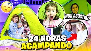 PASAMOS 24 HORAS ACAMPANDO😱😝 | Hermanas JM