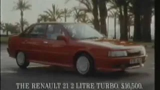 Anuncio Renault 21 Turbo, 1988 (Uk)