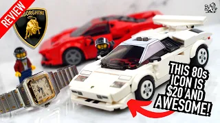 A Must Have $20 Lamborghini: Best Lego Bargain Kit Yet? - Countach 76908 Build & Review