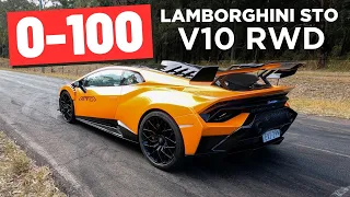 2023 Lamborghini Huracan STO 0-100km/h & exhaust sound (with POV review)