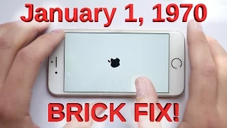 January 1, 1970 Bricked iPhone Glitch FIXED!!