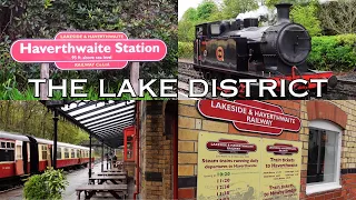 🚂🚢🐟LAKESIDE AND HAVERTHWAITE RAILWAY near Lake Windermere, Cumbria in the English Lake District🐟🚢🚂