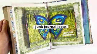 🦋 Journal With Me - Easy Pages Using Junk & Scraps, Free Magazines & Our Own Original Artwork 🦋