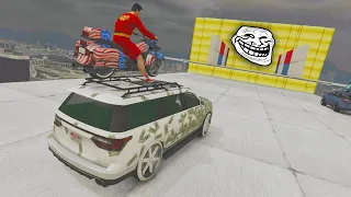 CARRERA COOPERATIVA TROLL! MUCHA RIVALIDAD!! - GTA V ONLINE