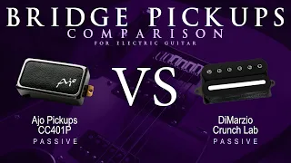 Ajo CC401P vs DiMarzio CRUNCH LAB - Passive Bridge Guitar Pickup Comparison Tone Demo
