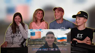 European Family Reacts To Russians First Impression Of America