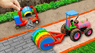 Top diy tractor making mini asphalt road new technology | diy mini concrete mixer machine | HP Mini