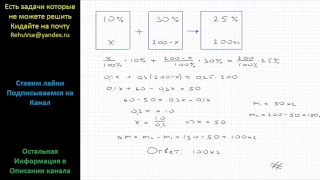 Математика Имеются два сплава. Первый содержит 10% никеля, второй – 30% никеля. Из этих сплавов