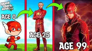 SHINCHAN and FRANKLIN Surviving 99 YEARS As THE EVIL FLASH In GTA 5 | GTA 5 FLASH