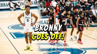 Bronny James Takes Over The Game In Front Of Lebron James! 2nd Round Of State Playoff Vs Etiwanda!