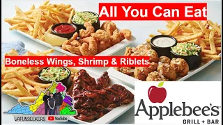 Applebee’s All You Can Eat Boneless Wings, Riblets, and Double Crunch Shrimp for $14.99