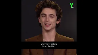 Interview with the cast of Dune, with Timothée Chalamet speaking French (with English subtitles)