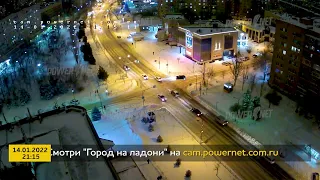 ДТП (авария г. Волжский) ул. Мира - ул. Нариманова 14-01-2022 21-15