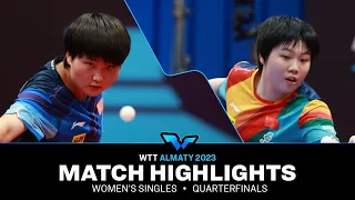 Zhu Sibing vs Kuai Man | WS QF | WTT Contender Almaty 2023