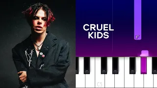 YUNGBLUD - Cruel Kids  (Piano Tutorial)