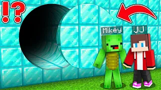 JJ and Mikey Found a ROUND DIAMOND RICH PASSAGE - in Minecraft (Maizen)