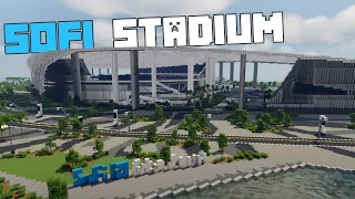 Minecraft Sofi Stadium Timelapse - Super Bowl LVI