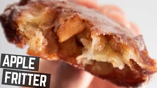 HOW TO MAKE APPLE FRITTERS at Home | Donut Shop Apple Fritters Recipe