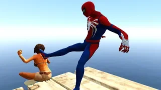 GTA 5 Water Ragdolls | SPIDERMAN Jumps/Fails ep.19 (Euphoria physics | Funny Moments)