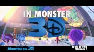 Monsters, Inc. 3D - Yours to own 6 February 2013