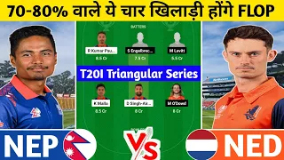 NEP vs NED Dream11 Prediction | NEP vs NED Dream11 Team | nepal vs netherlands today t20i match |