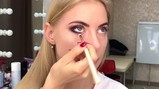 ВЕЧЕРНИЙ МАКИЯЖ. Макияж в карандашной технике. Makeup tutorial