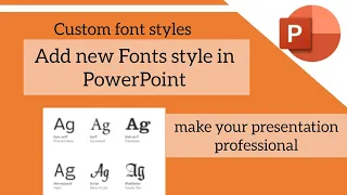 How to add / install fonts in PowerPoint 2023 |How to Download fonts for PowerPoint
