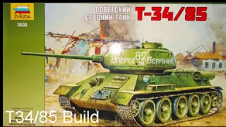 Zvezda T34/85. Build. part 1/3