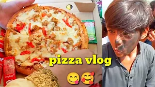 Cooking Campfire Pizza on The Sadj Grill, The Best Pizza You'll Ever Eat ll Iran village pizza vlog