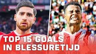 De 15 BELANGRIJKSTE GOALS in BLESSURETIJD in de Eredivisie 2022/23 ⏰💥