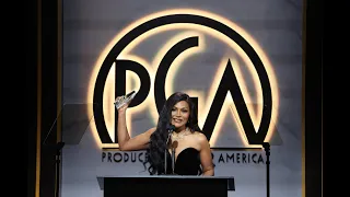 PGA Awards: Mindy Kaling accepts the Norman Lear Achievement Award in Television