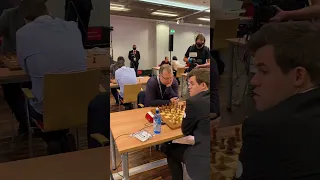 Hikaru Nakamura is Looking at Magnus Carlsen, Magnus Carlsen is Looking at Hikaru Nakamura