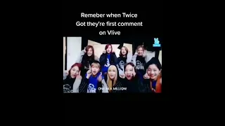Remember when TWICE got their first comment on vlive...