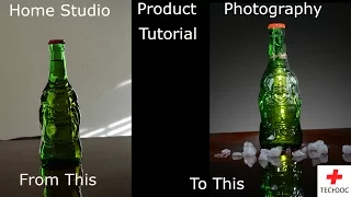 Home Studio Flash Beer Bottle Product Photography Tutorial