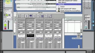 Digidesign Soft Samplecell - Demo Mac OS9. Mac上的演示.