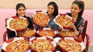 9x Big Pizza Eating Challenge | We Ordered the Entire Vegetarian Menu from Ovenstory Pizza