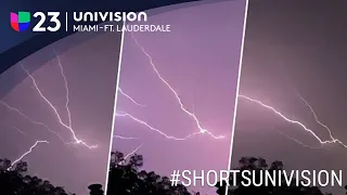 Una gran cantidad de rayos ilumina el cielo de Florida #shorts