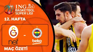 Derbide Zafer Fenerbahçe'nin! | BSL 12. Hafta Özet | Galatasaray Nef 76-86 Fenerbahçe Beko