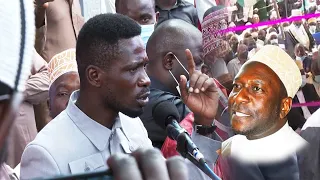 Bobi Wine speaks at Sheikh Muzata's farewell at Kibuli Mosque