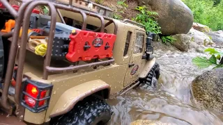 Custom Built Jeep Jk8 scale run plus slowmo Action