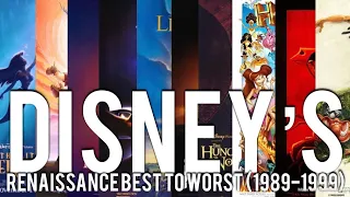 Ranking Disney’s Renaissance Best to Worst (1989-1999)