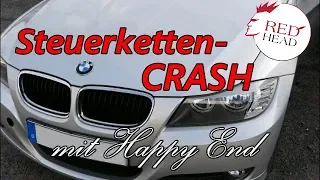 BMW Steuerkette im Auflöseprozess. Ölpumpe ohne Öl dennoch Glück im Unglück